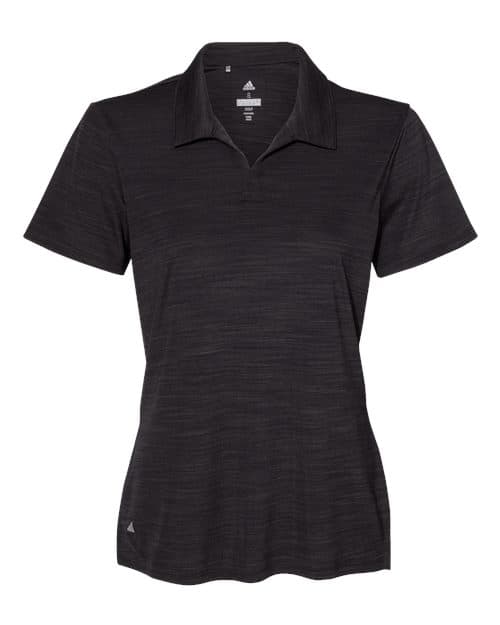 Women's Mélange Polo — Black Melange