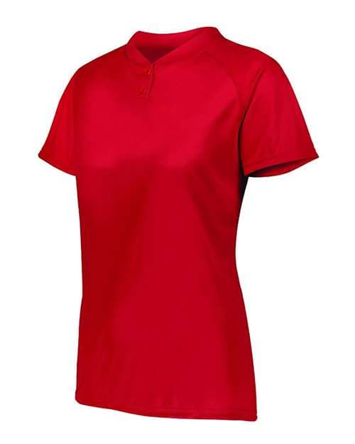 Women's Attain Two-Button Jersey — Red