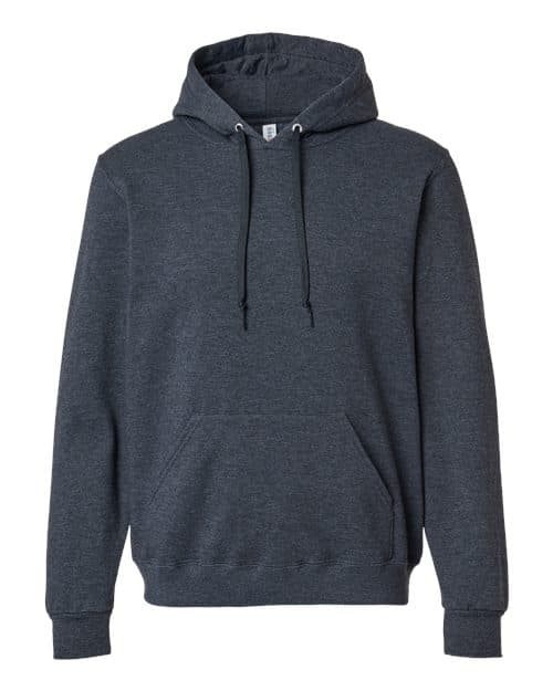 Unisex Eco™ Premium Blend Ring-Spun Hooded Sweatshirt — Black Ink Heather
