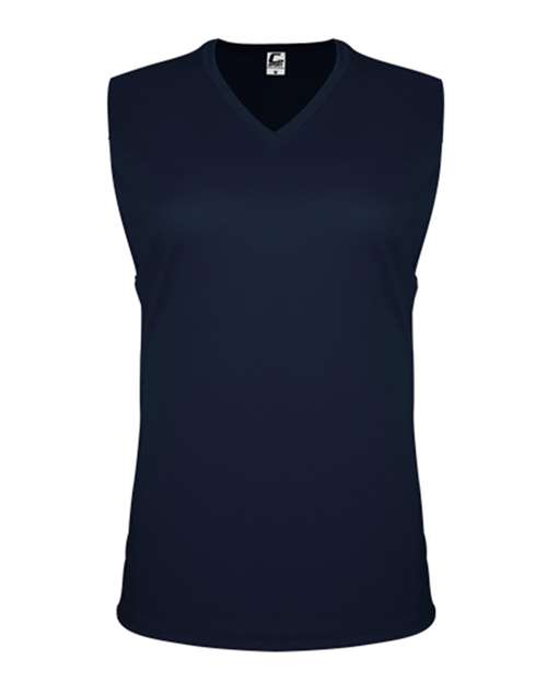 Women's Sleeveless V-Neck T-Shirt — Navy