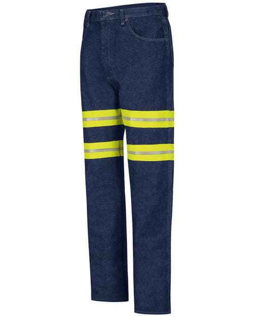 Men's Enhanced Visibility Relaxed Fit Jeans — Prewashed Indigo - Unhemmed