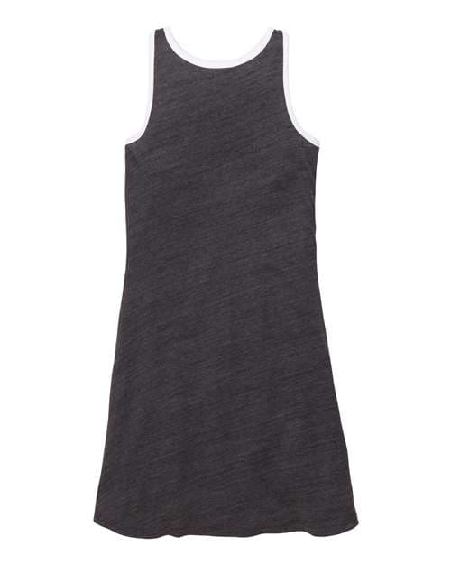 Girls' Ringer Dress — Charcoal Heather