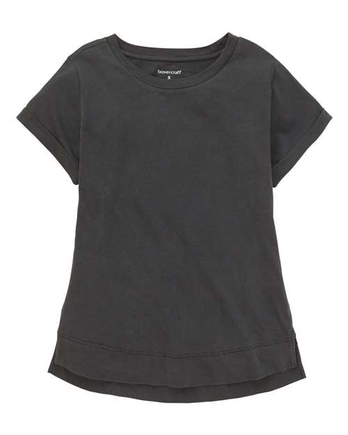 Women's Vintage Cuff T-Shirt — Black