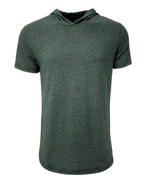 Unisex Mock Twist Hoodie T-Shirt — Forest Green