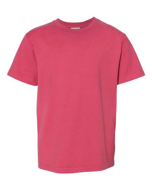 Youth Garment-Dyed T-Shirt — Crimson Fall