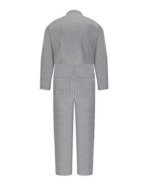 Men's Snap-Front Cotton Coverall — Herringbone