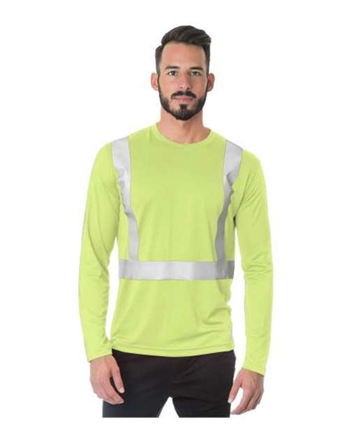Men's USA-Made Hi-Visibility Long Sleeve Performance T-Shirt