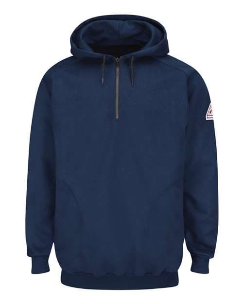 Men's Tall Flame Resistant Quarter-Zip Hooded Sweatshirt