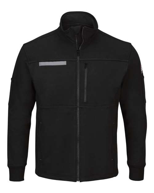 Men's Tall Zip Front Fleece Jacket-Cotton /Spandex Blend