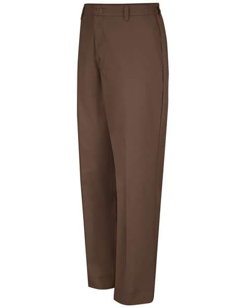 Men's Elastic Insert Work Pants — Brown - 37 Unhemmed