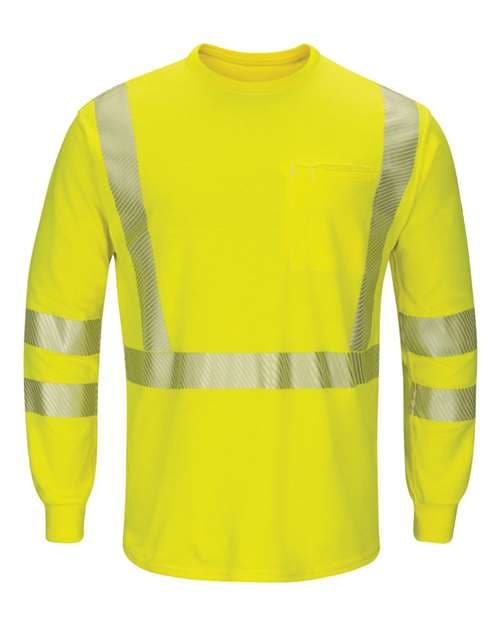 Men's Tall Hi-Visibility Lightweight Long Sleeve T-Shirt