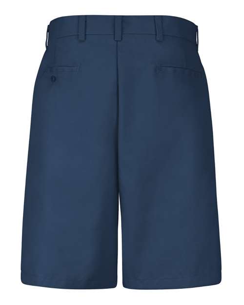 Men's Cotton Casual Plain Front Shorts — Navy