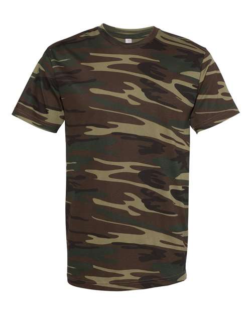Men's Camo Tee — Green Woodland