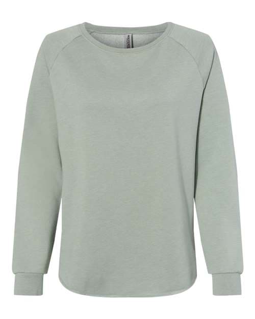 Women's California Wave Wash Crewneck Sweatshirt — Sage