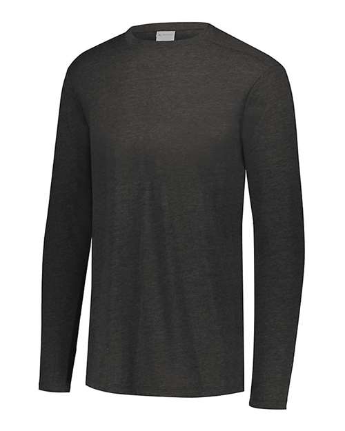 Youth Triblend Long Sleeve T-Shirt — Black Heather