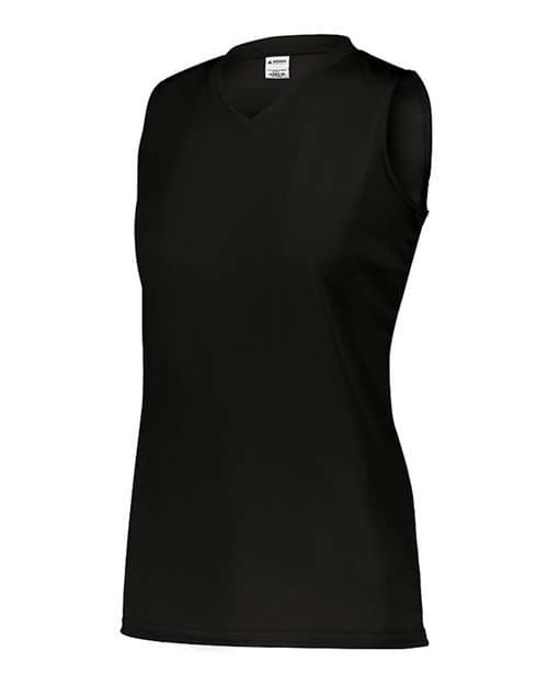 Women's Sleeveless Wicking Attain Jersey — Black