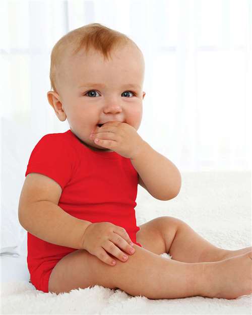 Infant Baby Essential Bodysuit — Red