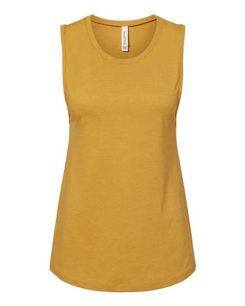 Women's Jersey Muscle Tank — Heather Mustard