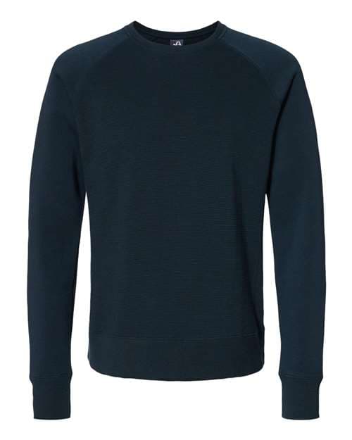 Men's Ripple Fleece Raglan Crewneck Sweatshirt — Navy