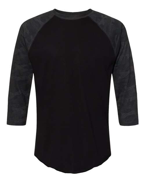 Unisex Baseball Fine Jersey Three-Quarter Sleeve Tee