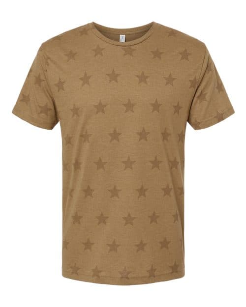 Men's Star Print Tee — Coyote Brown Star
