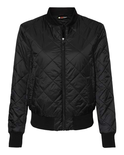 Women's HeatLast™ Quilted Packable Bomber — Black