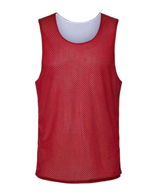 Men's Reversible Mesh Tank — Red/ White
