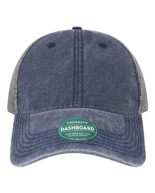 Dashboard Trucker Cap — Navy/ Grey