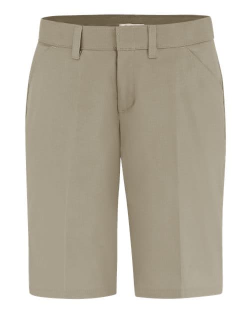 Women's Flat Front Shorts — Desert Sand