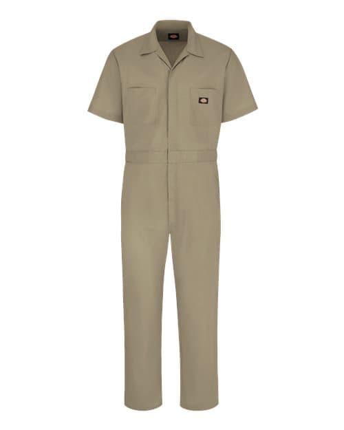Men's Short Sleeve Coverall — Khaki