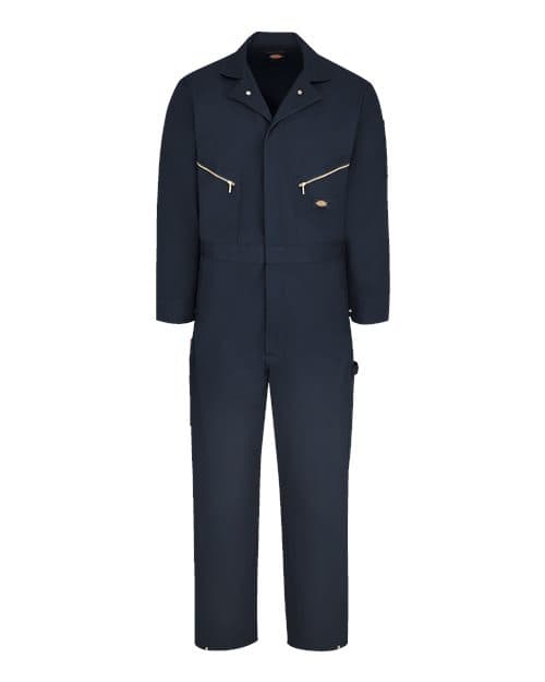 Men's Deluxe Long Sleeve Cotton Coverall — Dark Navy