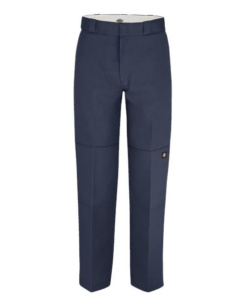 Men's Extended Sizes Double Knee Work Pants — Dark Navy - 32I