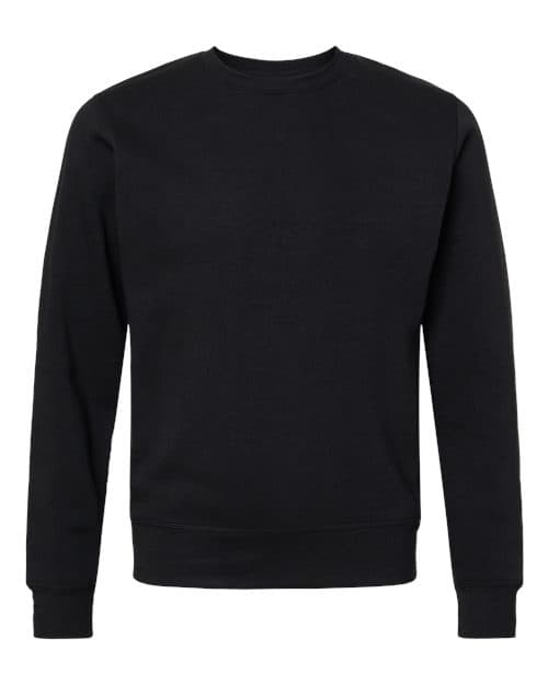 Unisex Triblend Fleece Crewneck Sweatshirt — Black Solid