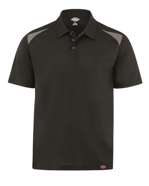 Unisex Team Performance Short Sleeve Work Shirt — Black/ Smoke