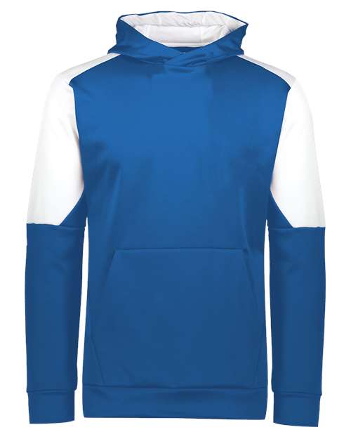 Youth Blue Chip Hooded Sweatshirt — Royal/ White