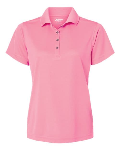 Women's Saratoga Performance Mini Mesh Polo — Charity Pink