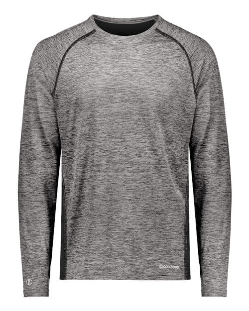 Men's Electrify CoolCore® Long Sleeve T-Shirt — Black Heather