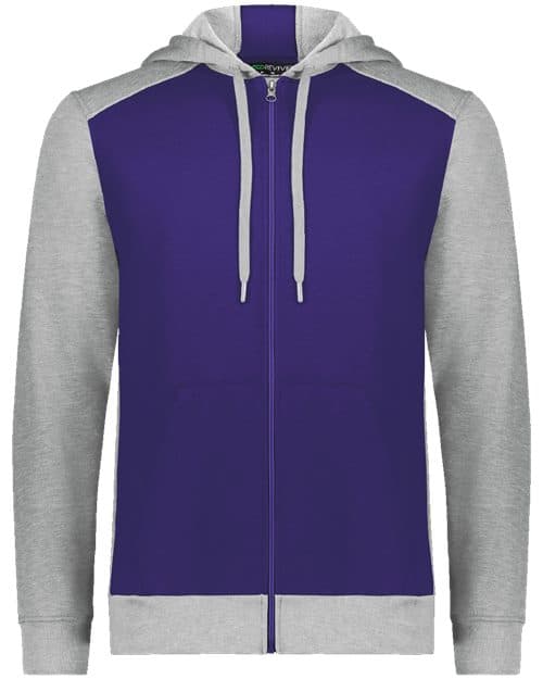 Unisex Eco Revive™ Three-Season Triblend Fleece Full-Zip Hooded Sweatshirt