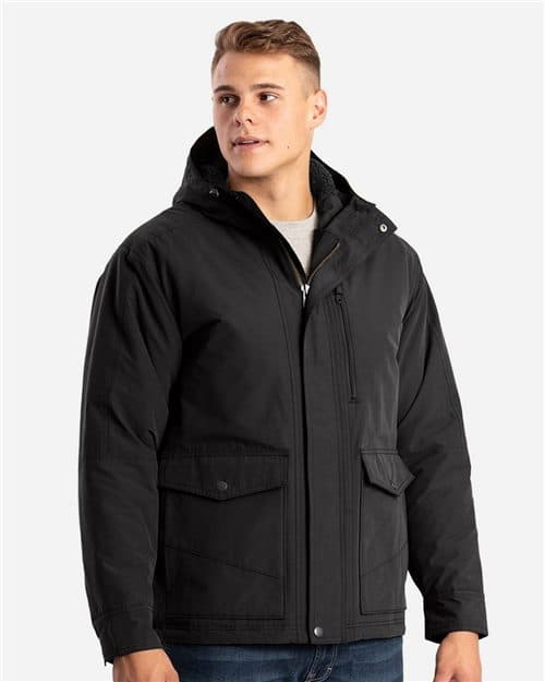 Men's Highland Quilt-Lined Micro-Duck Hooded Jacket