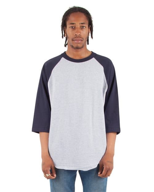 Unisex Raglan Three-Quarter Sleeve T-Shirt