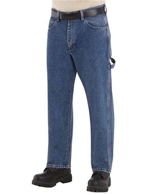 Men's Flame Resistant Pre-Washed Denim Dungaree