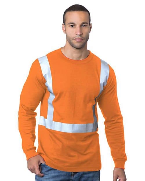 Men's USA-Made 50/50 Hi-Visibility Long Sleeve T-Shirt