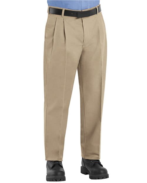 Men's Pleated Twill Slacks