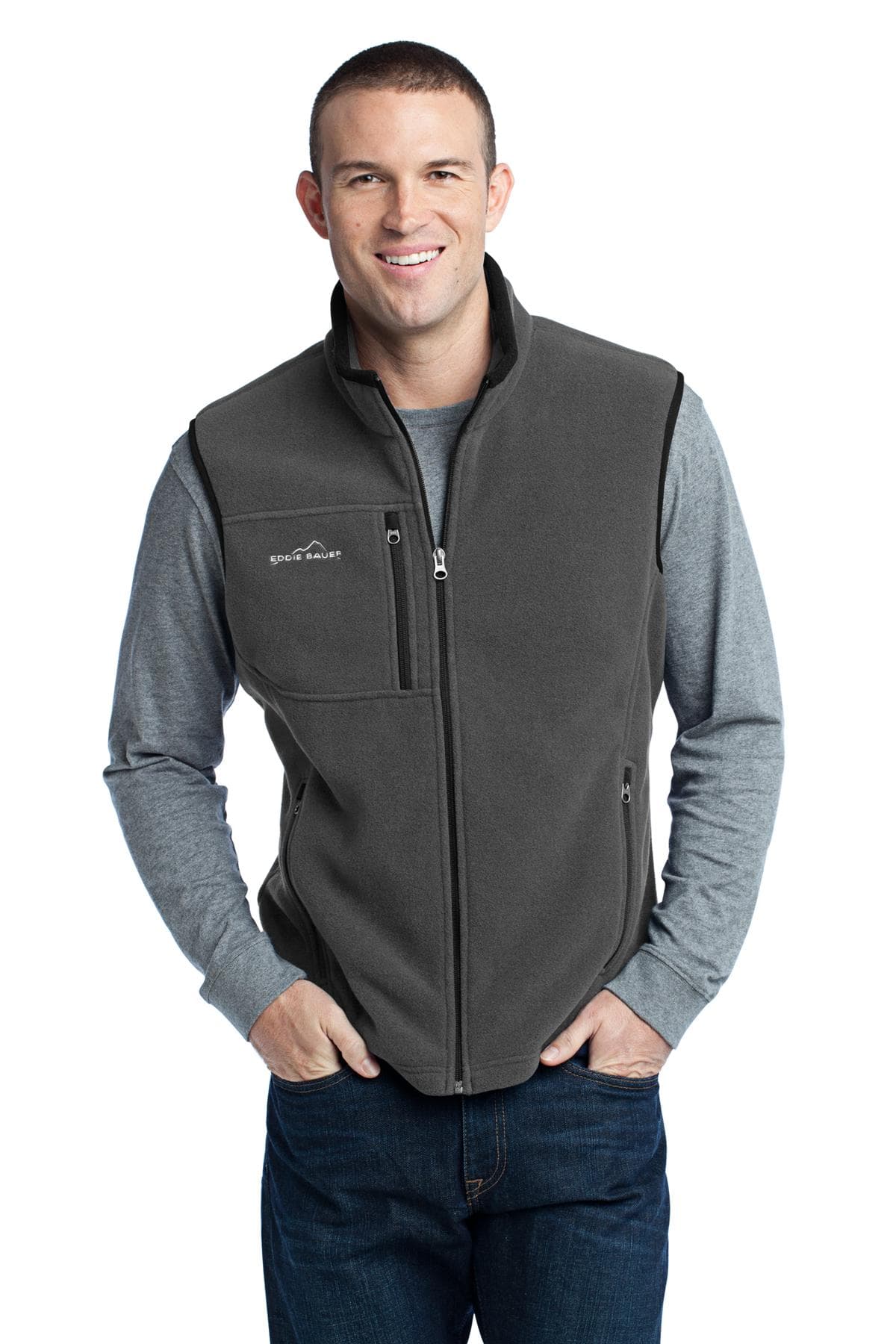Eddie Bauer ® - Fleece Vest — Grey Steel