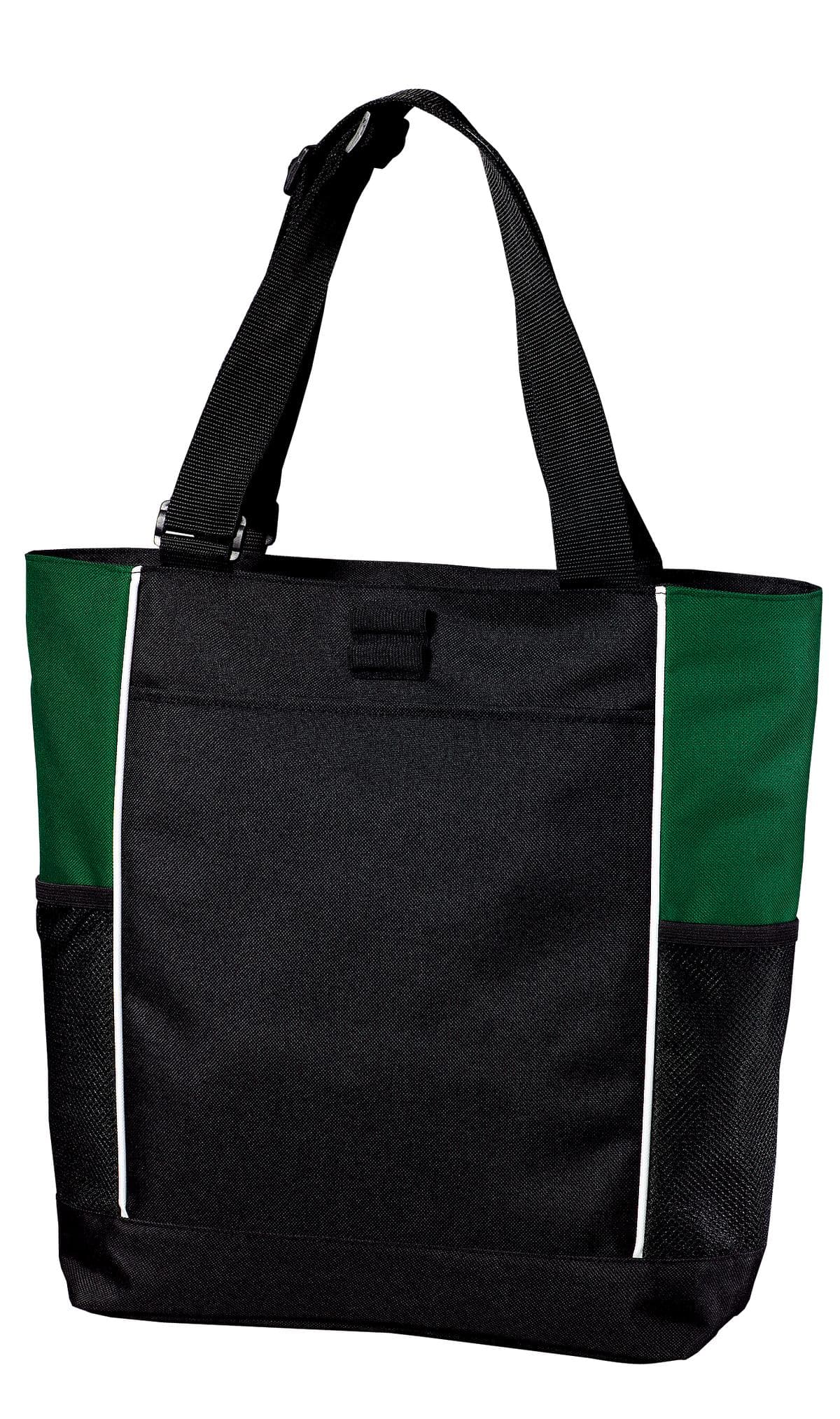 Port Authority ® Panel Tote — Black/ Hunter