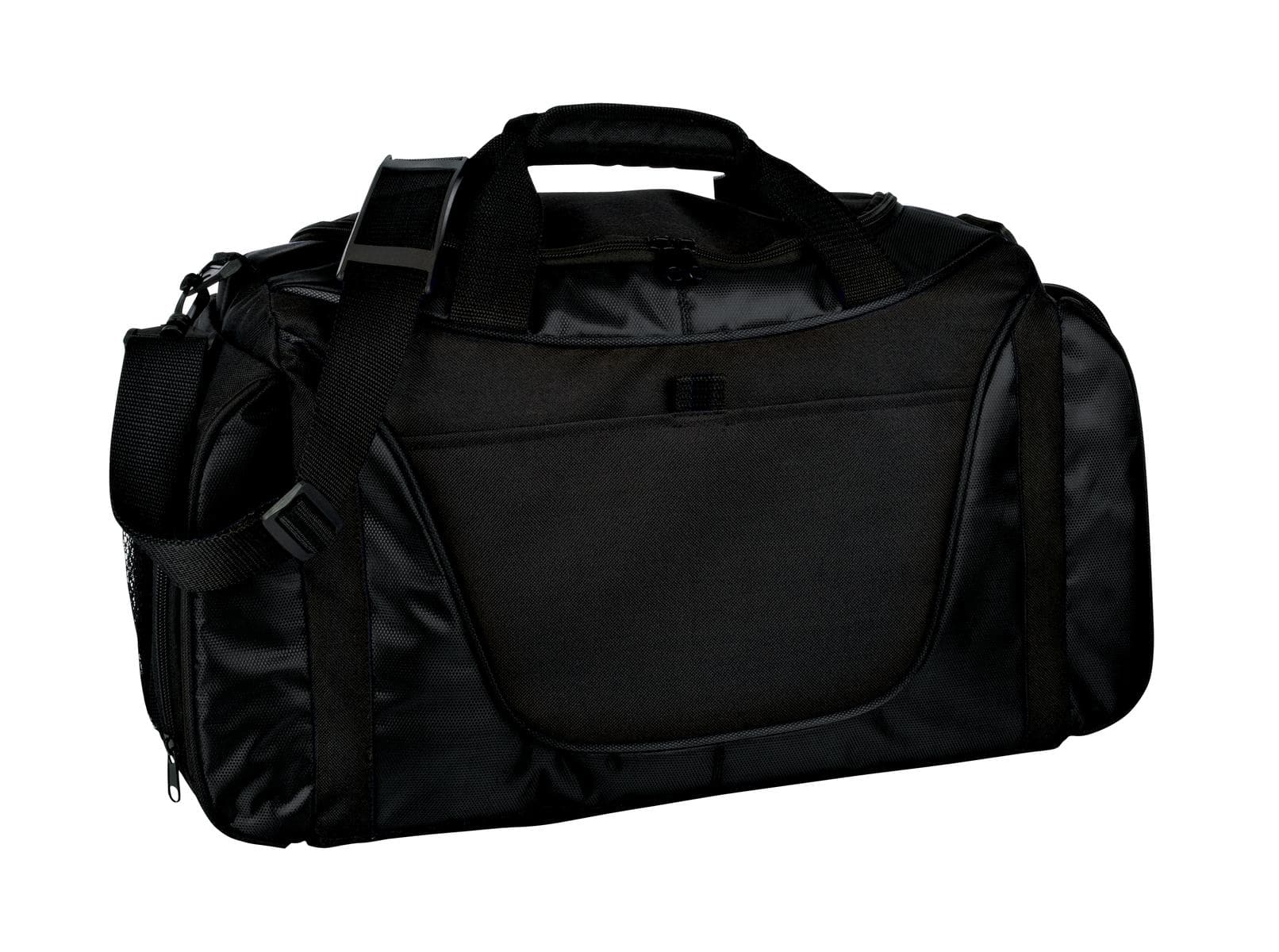 Port Authority ® Medium Two-Tone Duffel — Black/ Black