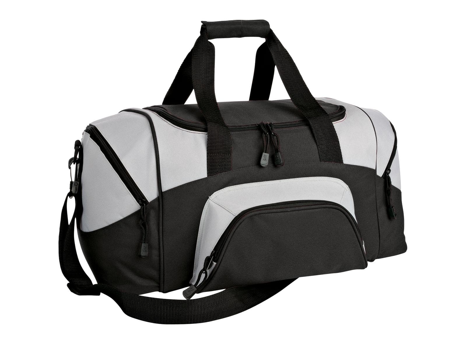 Port Authority ® - Small Colorblock Sport Duffel — Black/ Grey