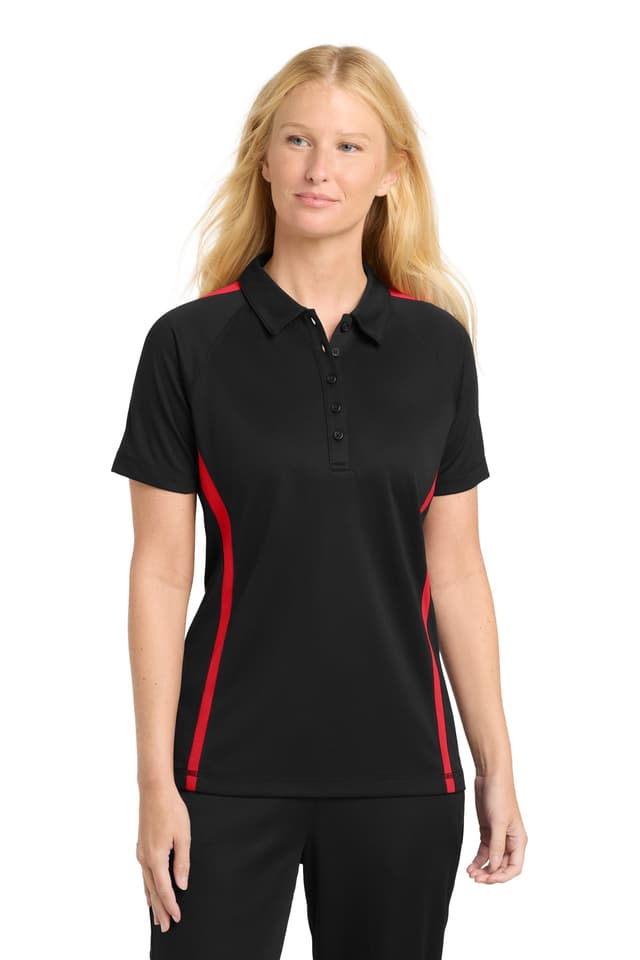 Sport-Tek ® Women's PosiCharge ® Micro-Mesh Colorblock Polo