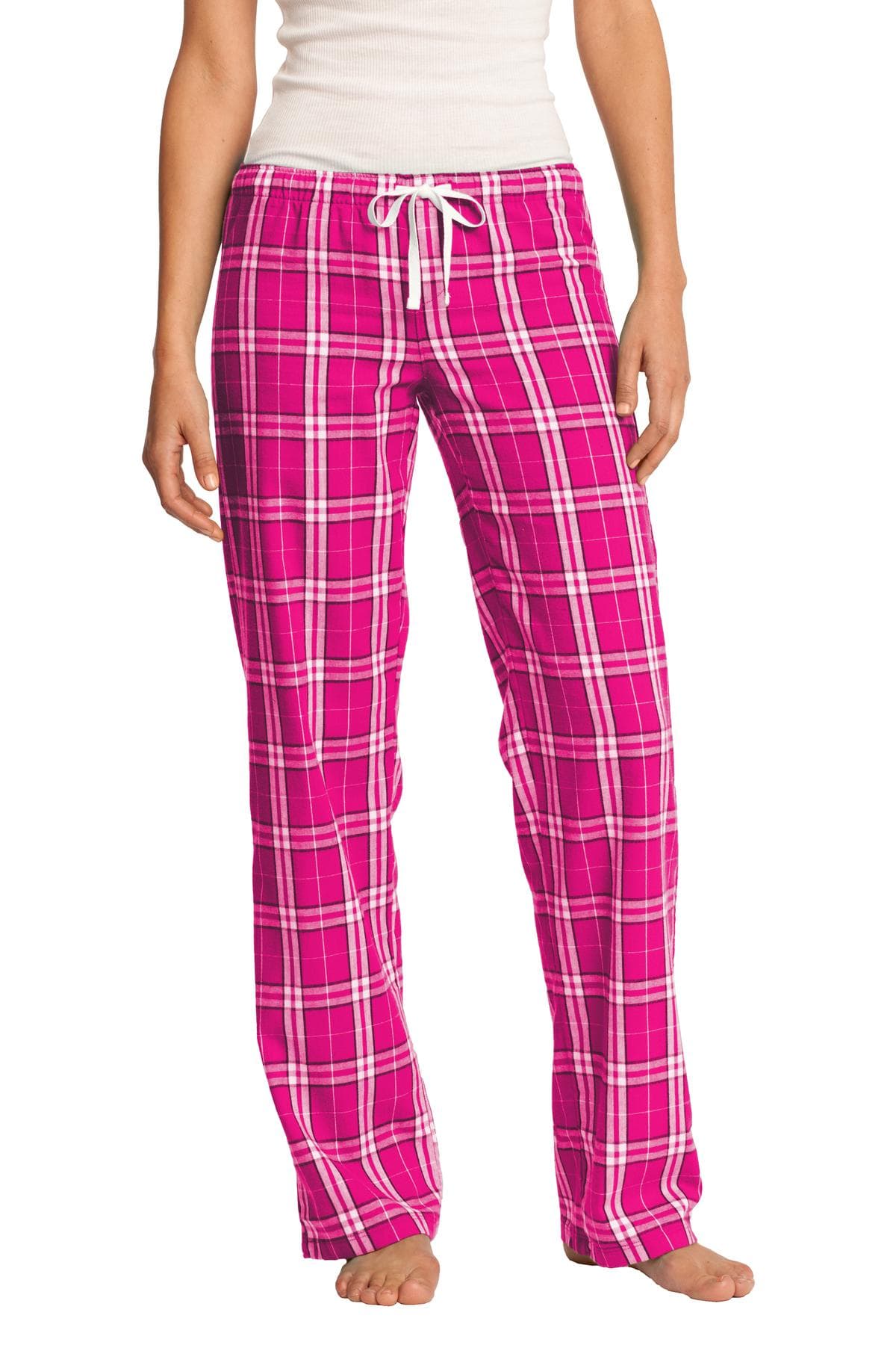District ® Women's Flannel Plaid Pant — Dark Fuchsia