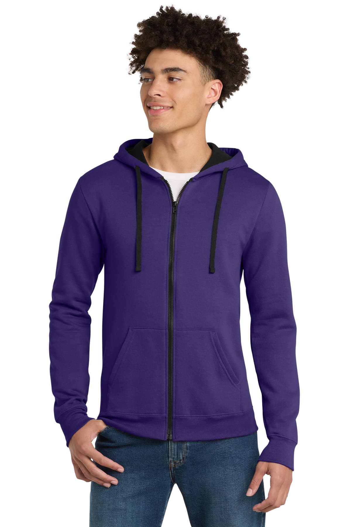 District ® The Concert Fleece ® Full-Zip Hoodie — Purple
